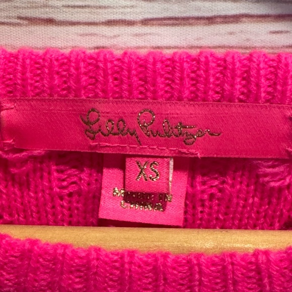 Lilly Pulitzer Neuve Sweater in Hyoer Pink Sz XS - Picture 8 of 12